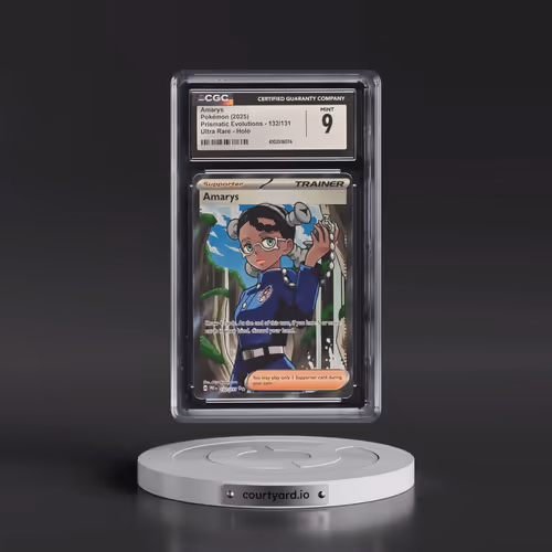 2025 Pokémon Pre EN-Prismatic Evolutions #132 Amarys - Ultra Rare (CGC 9 MINT)