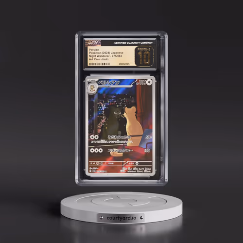 2024 Pokémon Sv6a-Night Wanderer #075 Persian - Art Rare (CGC 10 PRISTINE)