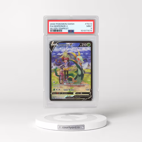 2022 Pokémon Sword & Shield Silver Tempest #TG13 Serperior V - Holo Full Art (PSA 9 MINT)
