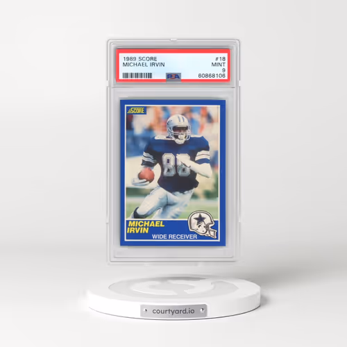 1989 Score #18 Michael Irvin (PSA 9 MINT)