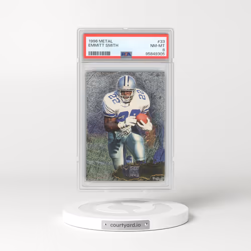 1996 Metal #33 Emmitt Smith (PSA 8 NM-MT)