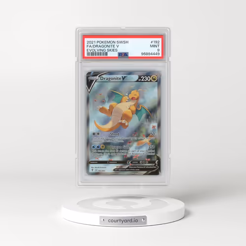 2021 Pokémon Sword & Shield Evolving Skies #192 Dragonite V - Holo Full Art (PSA 9 MINT)