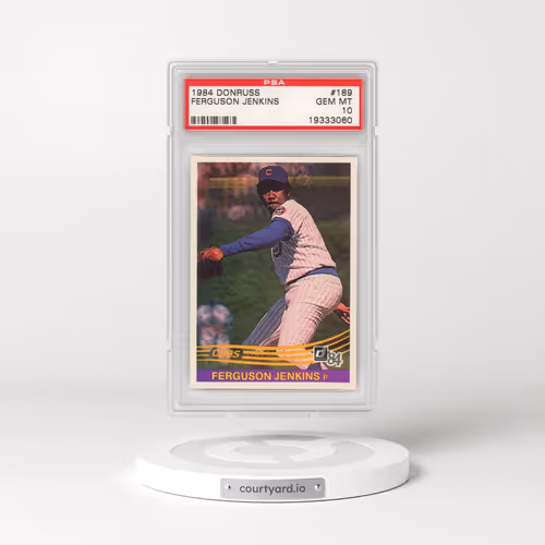 1984 Donruss #189 Ferguson Jenkins (PSA 10 GEM MINT)