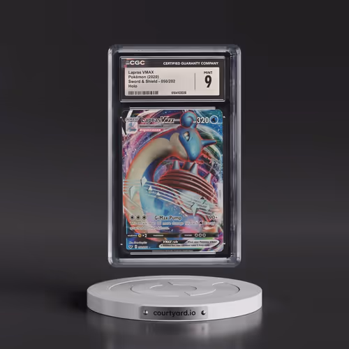 2020 Sword & Shield #050/202 Lapras VMAX - Holo (CGC 9 MINT)