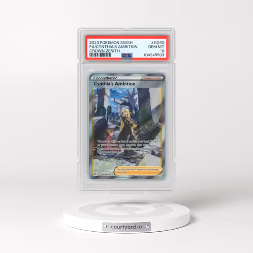 2023 Pokémon Sword and Shield Crown Zenith #GG60 Cynthia's Ambition - Full Art (PSA 10 GEM MINT)