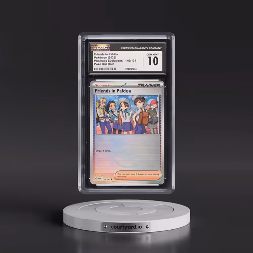2025 Prismatic Evolutions - PRE EN #109/131 Friends in Paldea - Poké Ball Holo (CGC 10 GEM MINT)