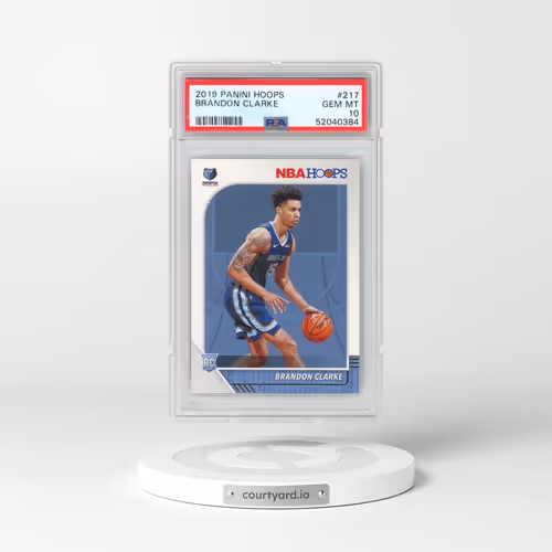2019 Panini Hoops #217 Brandon Clarke (PSA 10 GEM MINT)