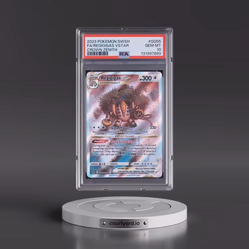 2023 Pokémon Sword and Shield Crown Zenith #GG55 Regigigas Vstar - Full Art (PSA 10 GEM MINT)