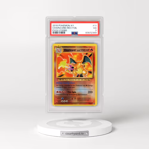 2016 Pokémon XY Evolutions #11 Charizard - Reverse Foil (PSA 3 VG)