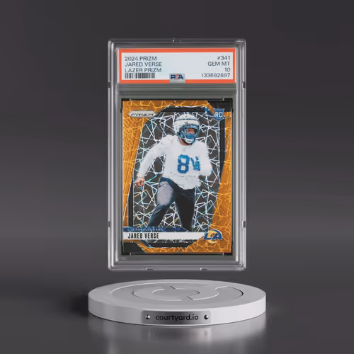 2024 Panini Prizm #341 Jared Verse - Lazer Prizm (PSA 10 GEM MINT)