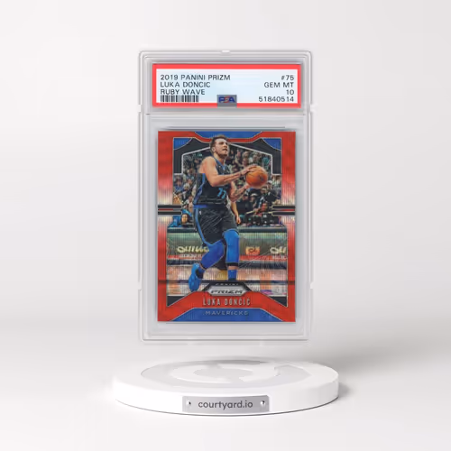 2019 Panini Prizm #75 Luka Doncic - Ruby Wave (PSA 10 GEM MINT)