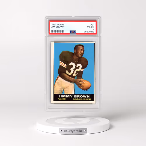 1961 Topps #71 Jim Brown (PSA 4 VG-EX)
