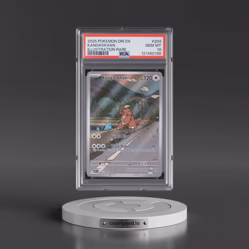 2025 Pokémon Dri EN-Destined Rivals #204 Kangaskhan - Illustration Rare (PSA 10 GEM MINT)