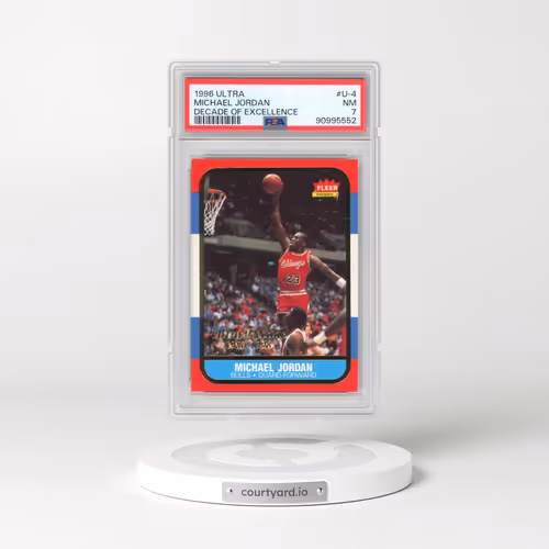 1996 Ultra Decade of Excellence #U-4 Michael Jordan (PSA 7 NM)
