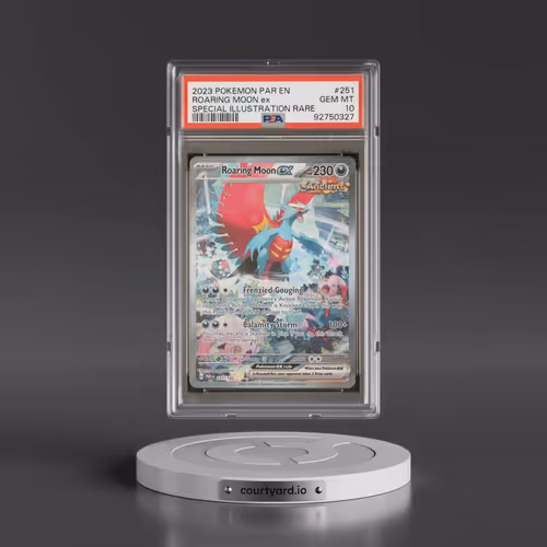 2023 Pokémon Par EN-Paradox Rift #251 Roaring Moon EX - Holo Special Illustration Rare (PSA 10 GEM M