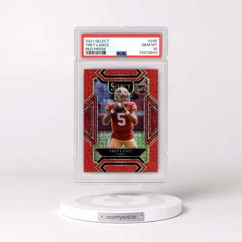 2021 Panini Select #245 Trey Lance - Red Prizm (PSA 10 GEM MINT)