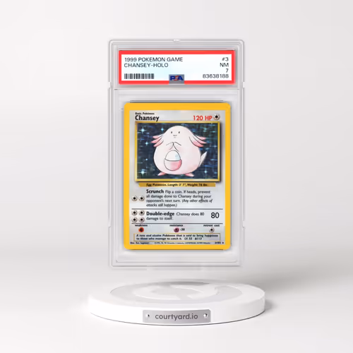 1999 Pokémon Game #3 Chansey - Holo (PSA 7 NM)