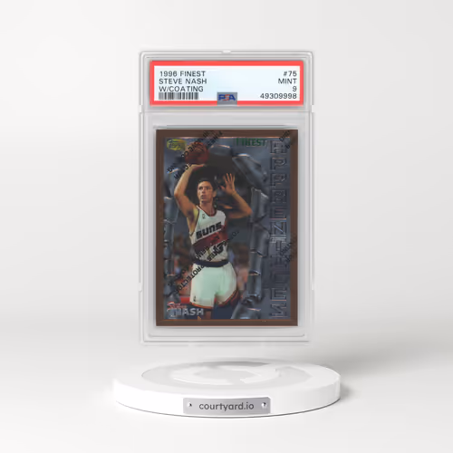 1996 Finest #75 Steve Nash - w/Coating (PSA 9 MINT)