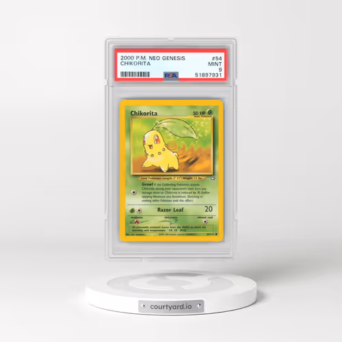 2000 Pokémon Neo Genesis #54 Chikorita (PSA 9 MINT)