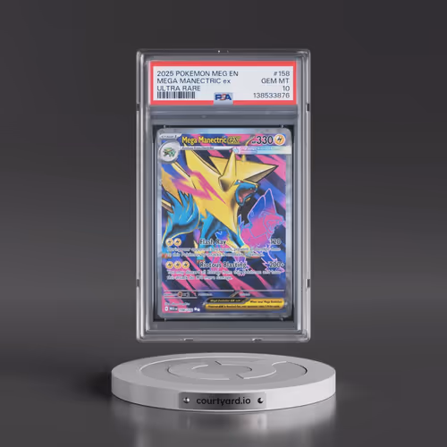 2025 Pokémon Meg EN-Mega Evolution #158 Mega Manectric EX - Holo Ultra Rare (PSA 10 GEM MINT)