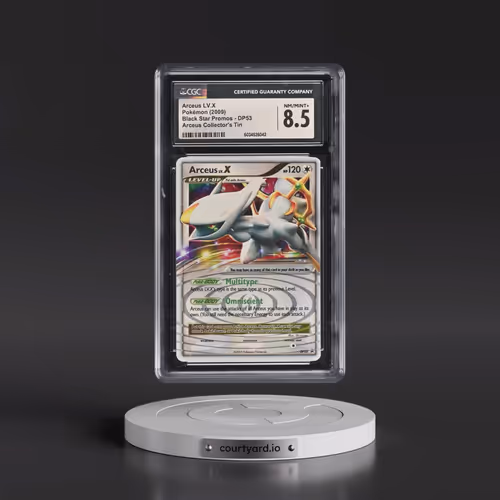 2009 Pokémon Diamond & Pearl Black Star Promo #DP53 Arceus LV.X - Holo Arceus Collector's Tin (CGC 8