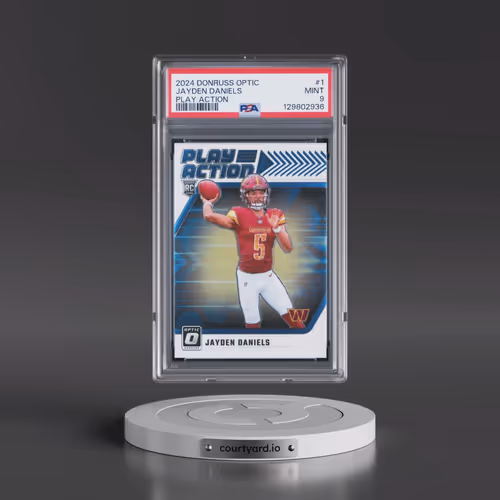2024 Panini Donruss Optic Play Action #1 Jayden Daniels (PSA 9 MINT)
