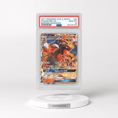 2017 Pokémon Sun & Moon Burning Shadows #20 Charizard GX - Holo (PSA 10 GEM MINT)