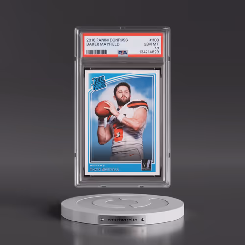 2018 Panini Donruss #303 Baker Mayfield (PSA 10 GEM MINT)