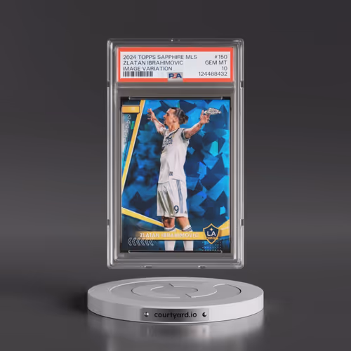 2024 Topps Chrome Sapphire MLS #150 Zlatan Ibrahimovic - Image Variation (PSA 10 GEM MINT)