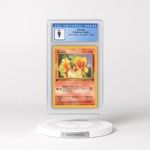 2000 Team Rocket #64/82 Ponyta - 1st Edition 1st Edition (CGC 9 MINT)