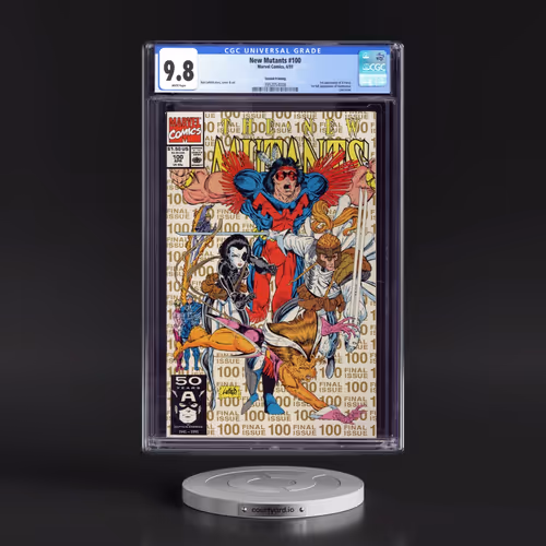 New Mutants #100 CGC 9.8 White Pages (Marvel Comics, 4/91) - Universal Second Printing