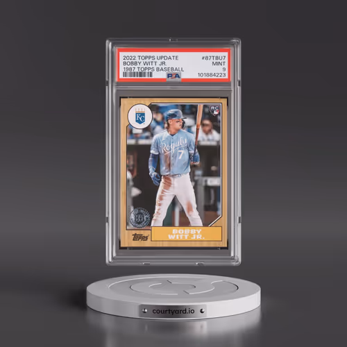 2022 Topps Update 1987 Topps Baseball #87TBU7 Bobby Witt Jr. (PSA 9 MINT)