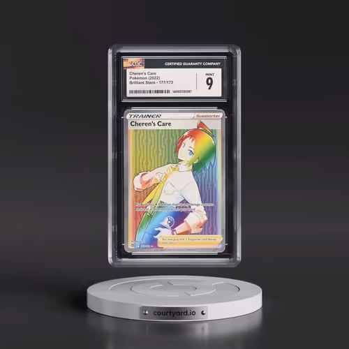 2022 Brilliant Stars #177/172 Cheren's Care - Rainbow Holo (CGC 9 MINT)