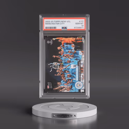 2022 Topps Now UEFA Champions League #117 Manchester City (PSA 10 GEM MINT)