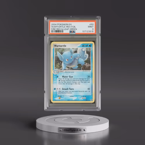 2004 Pokémon EX Fire Red & Leaf Green #50 Wartortle - Reverse Foil (PSA 9 MINT)