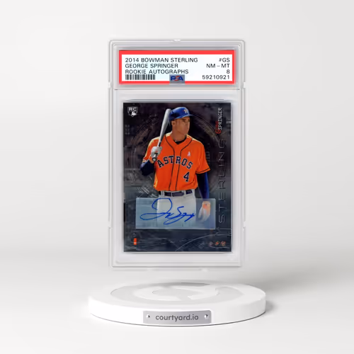 2014 Bowman Sterling Rookie Autographs #GS George Springer (PSA 8 NM-MT)