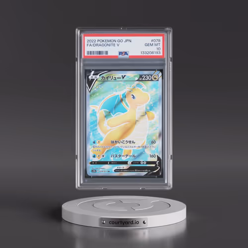 2022 Pokémon Go #078 Dragonite V - Holo Full Art (PSA 10 GEM MINT)