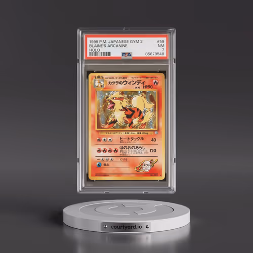 1999 Pokémon Gym 2 #59 Blaine's Arcanine - Holo (PSA 7 NM)