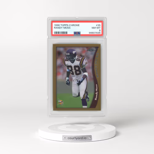1998 Topps Chrome #35 Randy Moss (PSA 8 NM-MT)