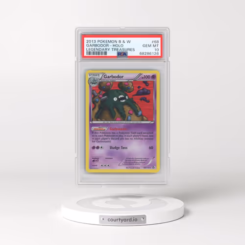 2013 Pokémon Black & White Legendary Treasures #68 Garbodor - Holo (PSA 10 GEM MINT)
