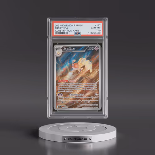 2023 Pokémon Par EN-Paradox Rift #197 Espathra - Illustration Rare (PSA 10 GEM MINT)