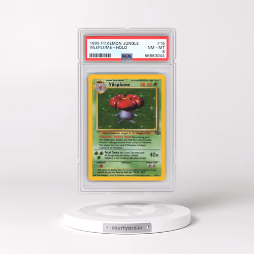 1999 Pokémon Jungle #15 Vileplume - Holo (PSA 8 NM-MT)