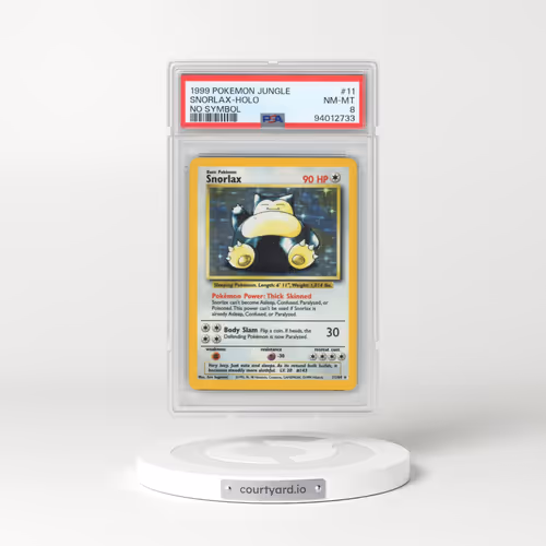 1999 Pokémon Jungle #11 Snorlax - Holo No Symbol (PSA 8 NM-MT)