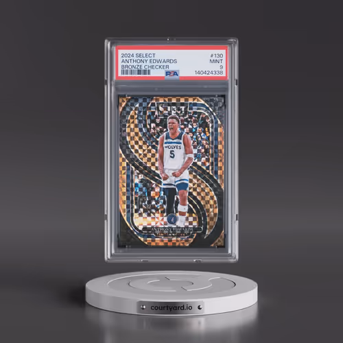 2024 Panini Select #130 Anthony Edwards - Bronze Checker (PSA 9 MINT)