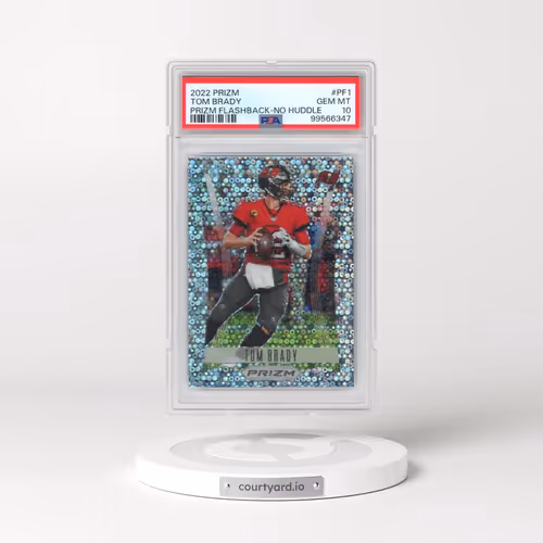2022 Panini Prizm Prizm Flashback #PF1 Tom Brady - No Huddle (PSA 10 GEM MINT)