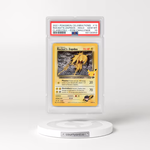 2021 Pokémon Celebrations Classic Collection #15 Rocket's Zapdos - Holo (PSA 10 GEM MINT)
