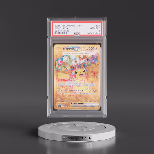 2024 Pokémon SV8-Super Electric Breaker #136 Pikachu EX - Holo Ultra Rare (PSA 10 GEM MINT)