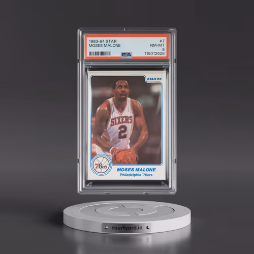 1983-84 Star #7 Moses Malone (PSA 8 NM-MT)