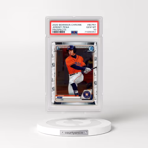 2020 Bowman Chrome Prospects #BCP61 Jeremy Pena (PSA 10 GEM MINT)