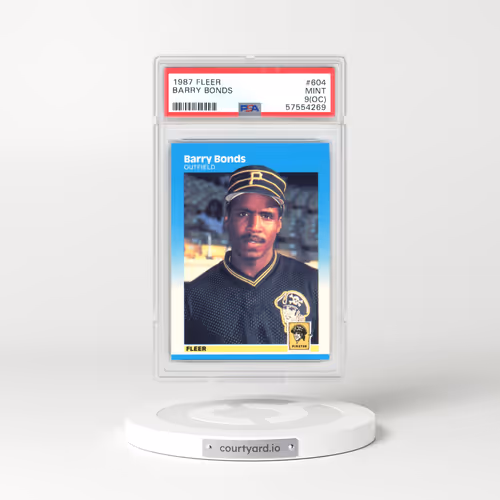 1987 Fleer #604 Barry Bonds (PSA 9 MINT)